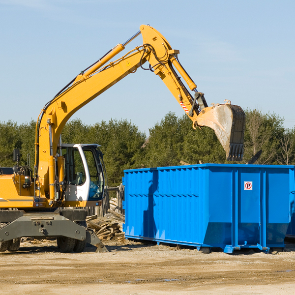 are there any restrictions on where a residential dumpster can be placed in Grantville Kansas